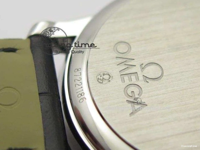 0420 Flexible De Ville MK 1:1 Best Edition SS White Dial On Black Leather Asian Seagull T1701 (Sec@6) 8244